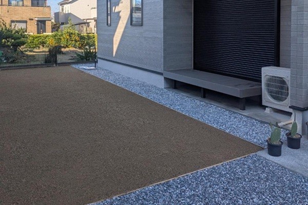 物干しテラスとフェンスの施工写真